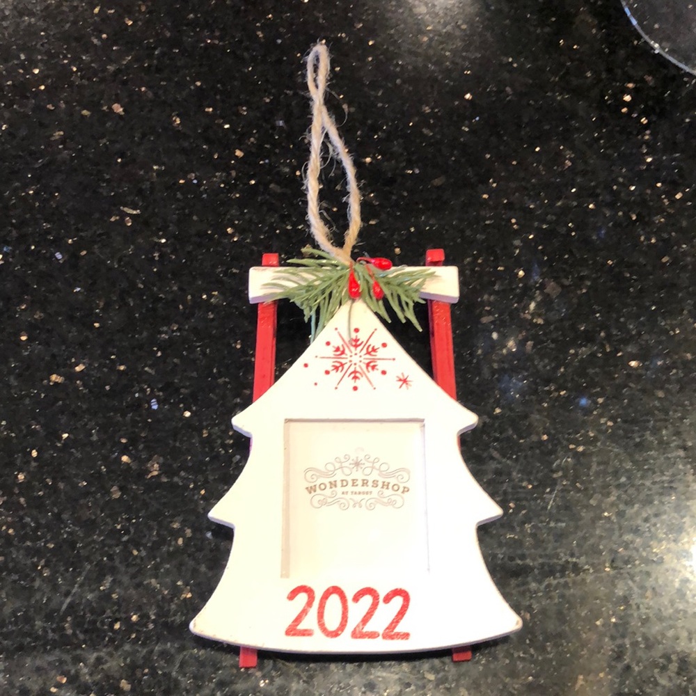2022 sleigh picture ornament